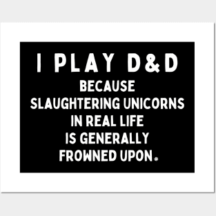 Slaughtering Unicorns is Fun Posters and Art